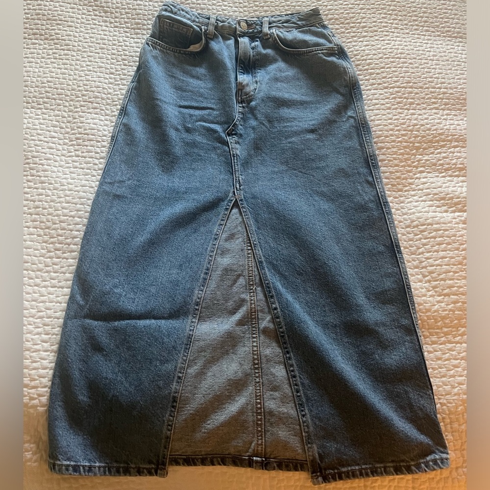 Mango Jean Skirt Size Small